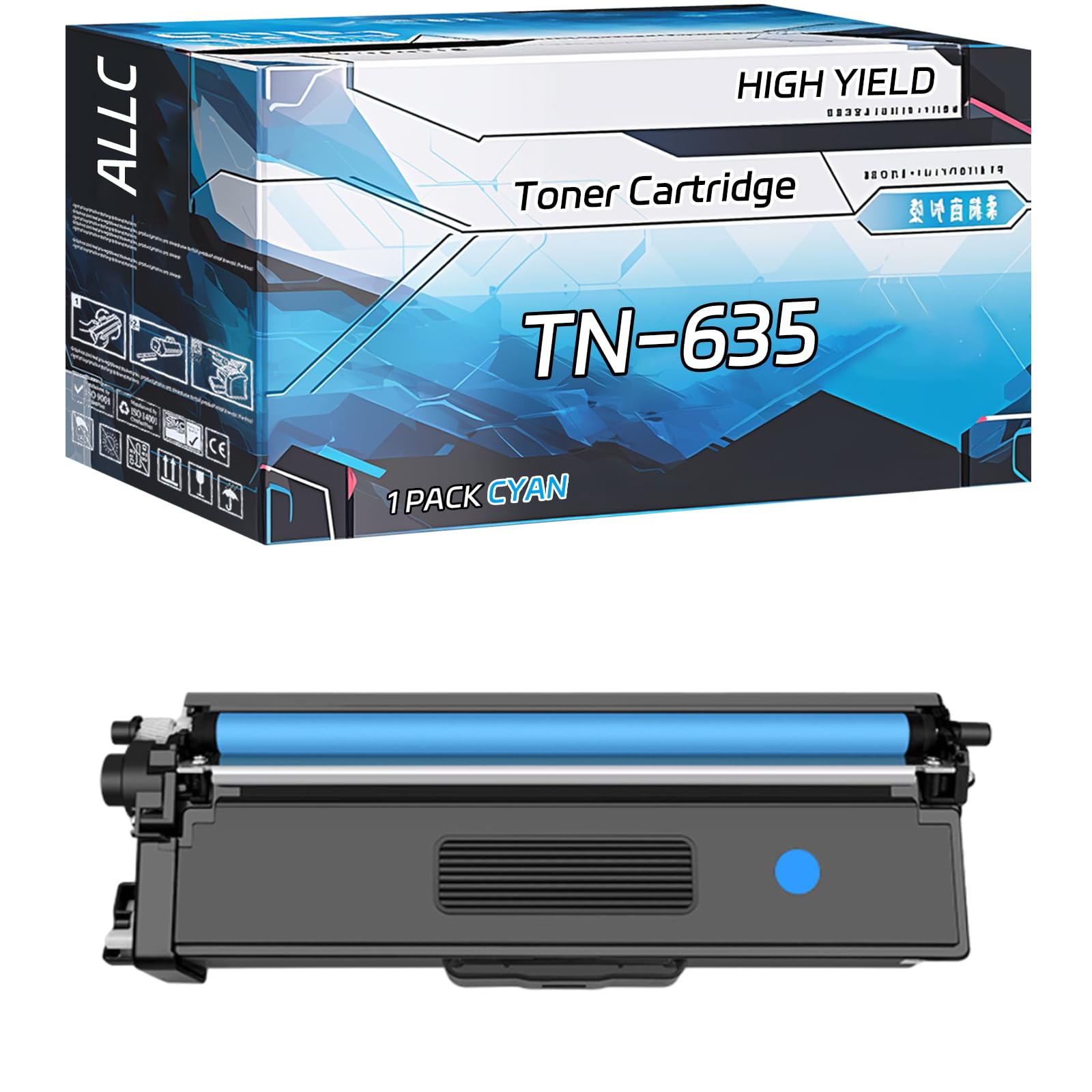 Amazon.com: ALLC Compatible for Brother TN-635 Toner Cartridge